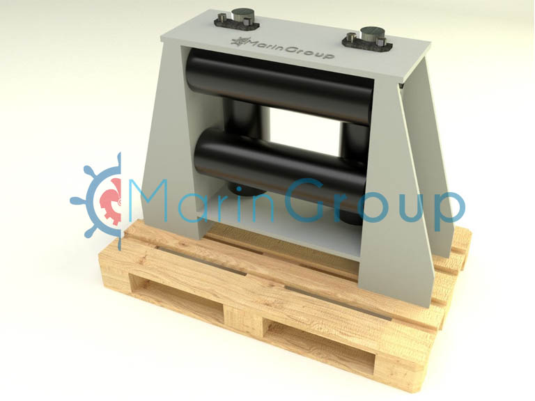 JIS F-2026 Horizontal Roller Fairlead Type A  with 4 Rollers /Makaralı Kurtağzı Silindir