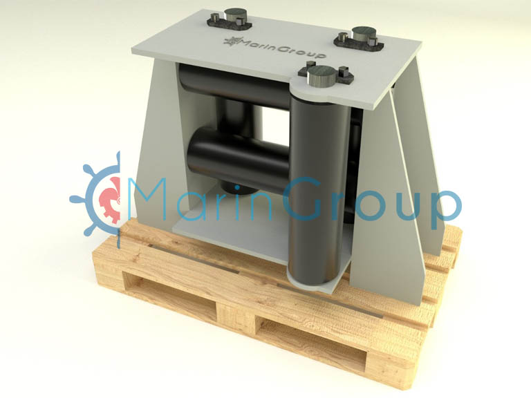 JIS F-2026 Horizontal Roller Fairlead Type BA  with 5 Rollers /Makaralı Kurtağzı Silindir