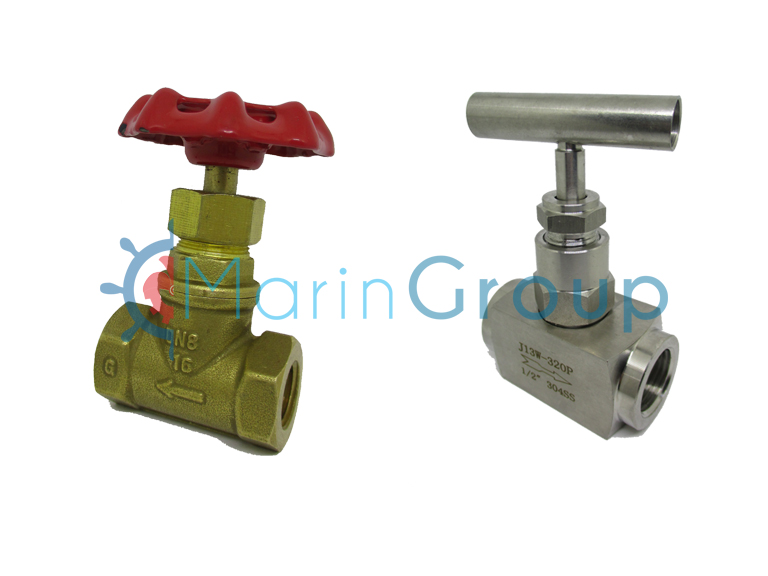 Krom & Pirinç İğne Düz Vanalar - BSP / St. Steel & Brass Needle Straight Valves - BSP Threads